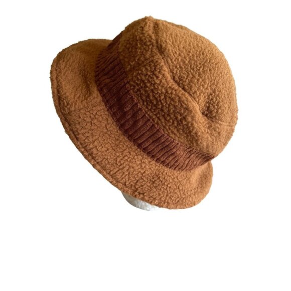 Offline Aerie Brown Teddy Bucket Hat One Size - Picture 1 of 5